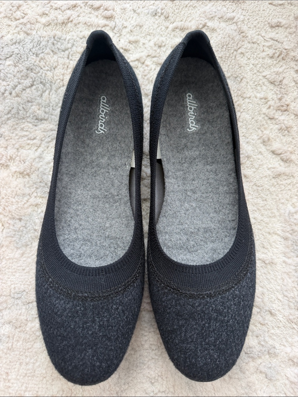 allbirds Women's Black Wool Ballet Flats